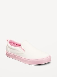 Image number 1 showing, Faux-Leather Slip-On Sneakers for Girls