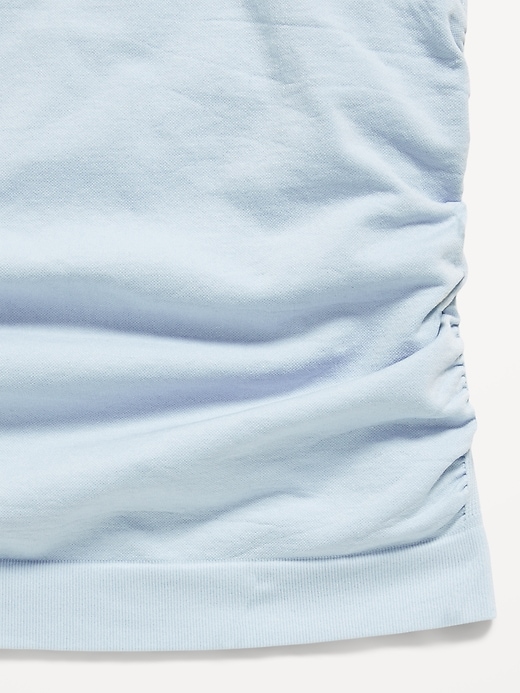 Image number 3 showing, Fitted Ruched Seamless Performance Top for Girls