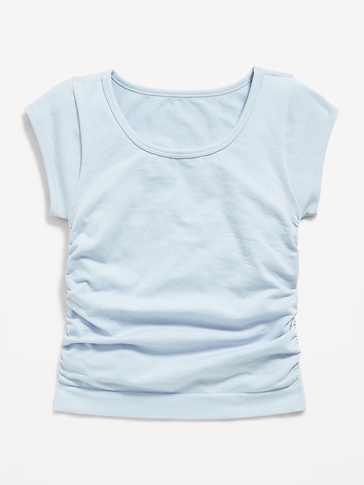 Image number 2 showing, Fitted Ruched Seamless Performance Top for Girls