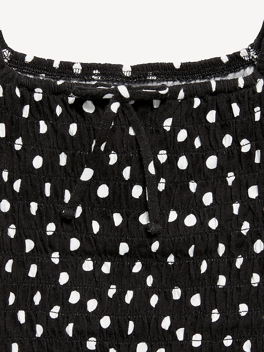 Image number 3 showing, Short Puff-Sleeve Smocked Top for Girls