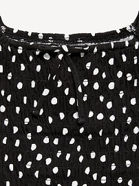 Image number 3 showing, Short Puff-Sleeve Smocked Top for Girls