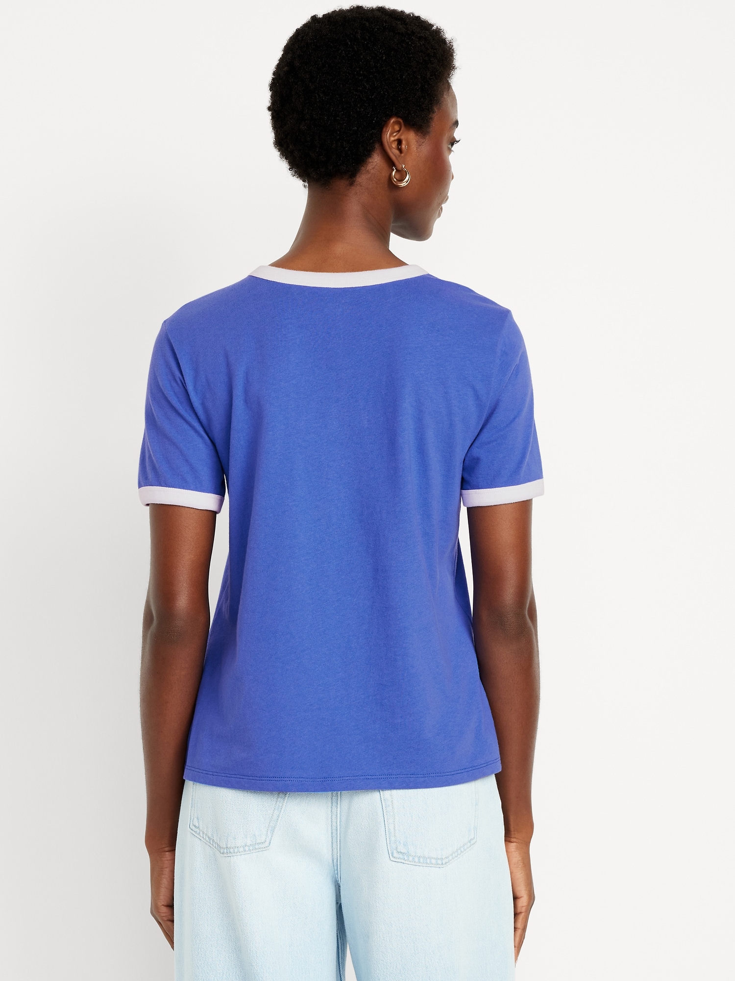 EveryWear Logo-Graphic Ringer T-Shirt