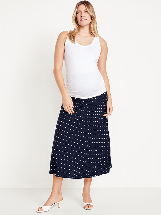 Image number 1 showing, Maternity A-Line Midi Skirt