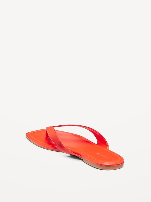 Image number 5 showing, Faux-Leather Flip Flop for Women