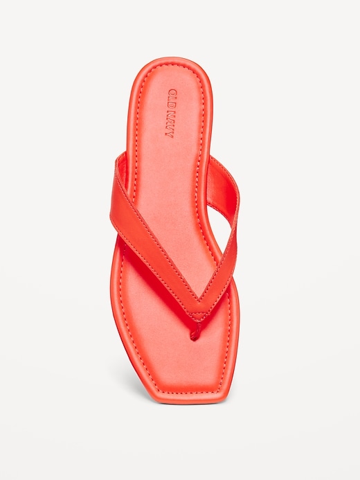 Image number 3 showing, Faux-Leather Flip Flop for Women