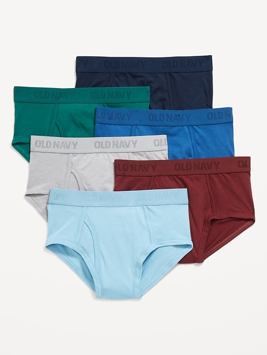 Image number 1 showing, Underwear Briefs Variety 6-Pack for Boys