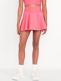 Image number 3 showing, High-Waisted Crossover PowerSoft Skort for Girls