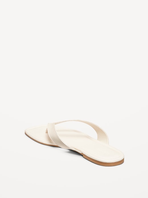 Image number 4 showing, Faux-Leather Flip Flop for Women