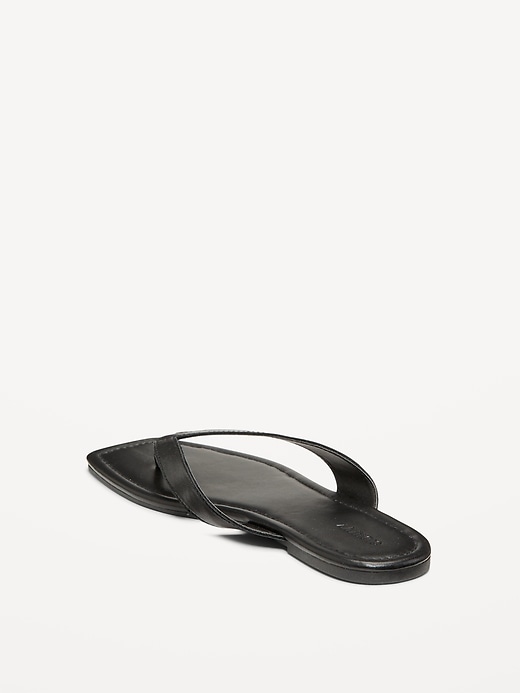 Image number 4 showing, Faux-Leather Flip Flop for Women