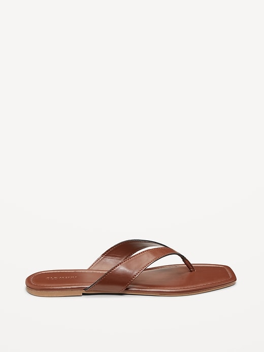 Image number 3 showing, Faux-Leather Flip Flop for Women