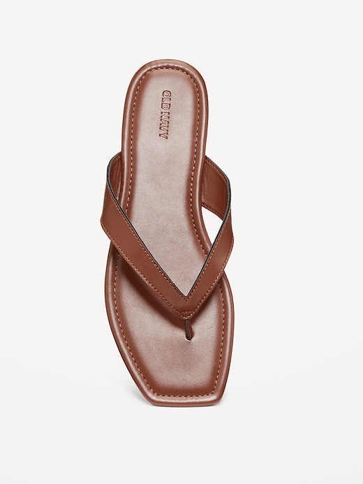 Image number 2 showing, Faux-Leather Flip Flop for Women