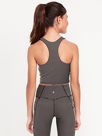 Image number 2 showing, PowerSoft Longline Ribbed Sports Bra for Girls
