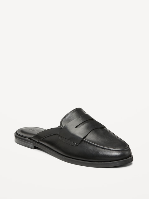 Loafer Mule Shoes for Women - Black Jack