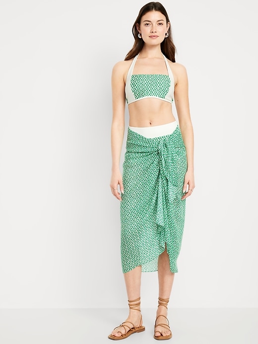 Image number 1 showing, Lightweight Swim Sarong Wrap