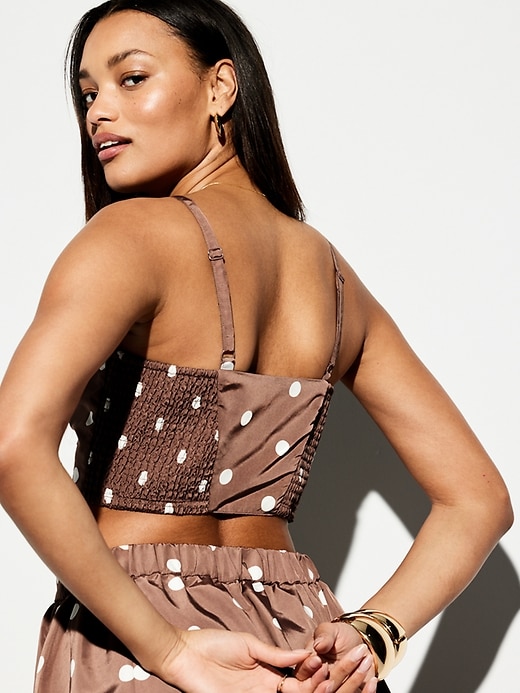 Image number 7 showing, The Occasion by Old Navy Taffeta Cropped Tank Top