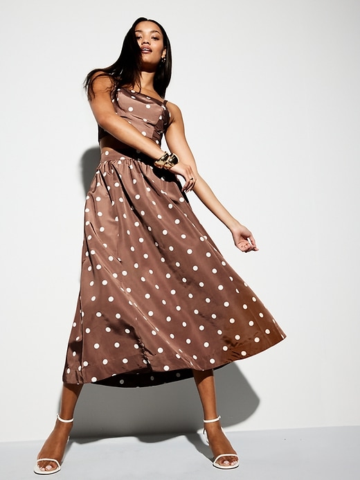 The Occasion by Old Navy High-Waisted Taffeta Midi Skirt | Old Navy