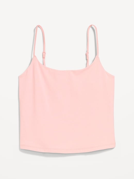 Image number 6 showing, Fitted Double-Layer Cropped Cami Top