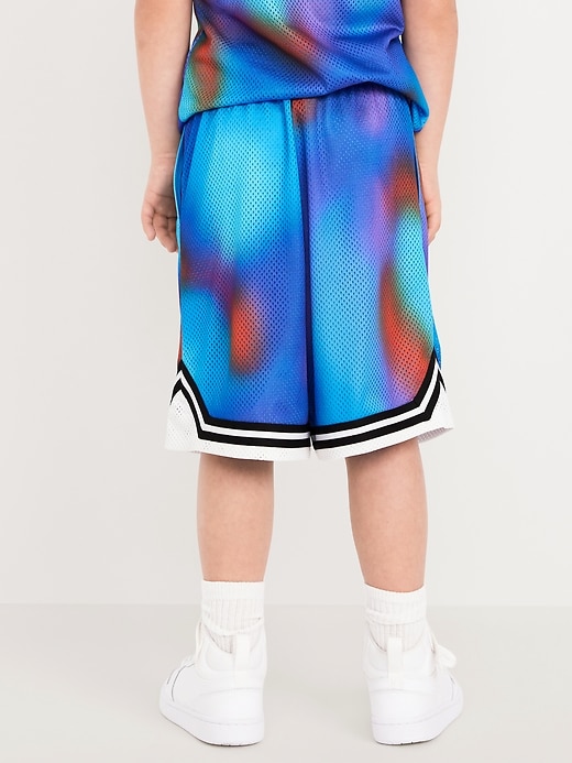 Image number 2 showing, Knee Length Mesh Basketball Shorts for Boys