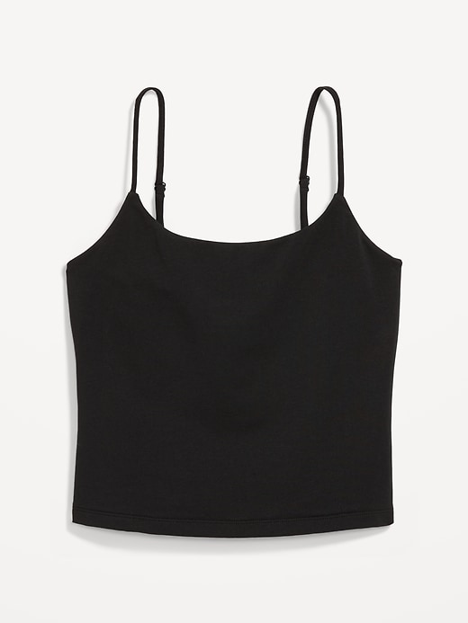 Image number 8 showing, Fitted Double-Layer Cropped Cami Top