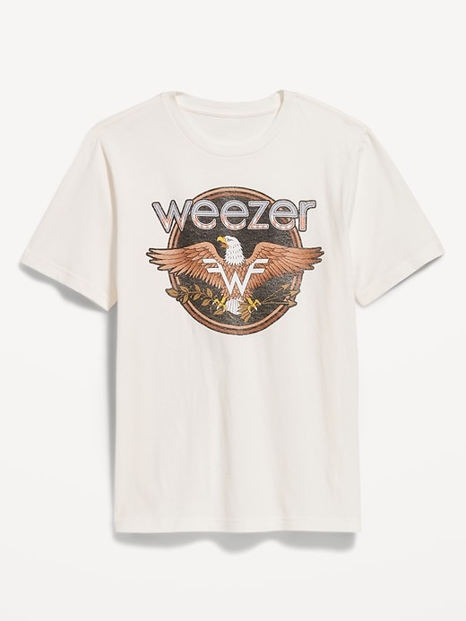 weezer Tシャツ ブラウン Mサイズ 襟元に穴キズ有り WEEZER ウィーザー