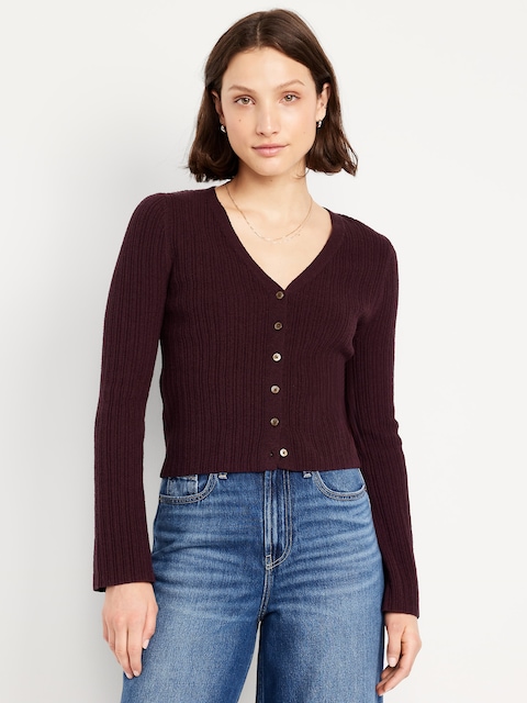 Textured Bouclé Button-Down Sweater - Boxwood