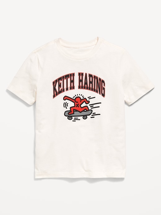 Image number 1 showing, Keith Haring™ Gender-Neutral Graphic T-Shirt for Kids