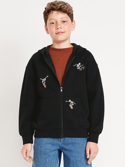 Image number 1 showing, Favorite Fleece Oversized Zip Hoodie for Boys