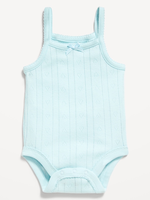 Image number 1 showing, Pointelle-Knit Cami Bodysuit for Baby