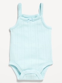 Image number 1 showing, Pointelle-Knit Cami Bodysuit for Baby