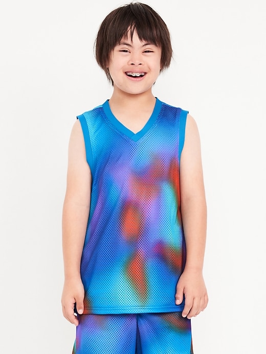 Image number 1 showing, Mesh Basketball Tank Top for Boys