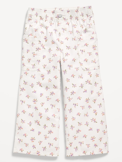 Image number 3 showing, Printed Pull-On Baggy Wide-Leg Cargo Twill for Toddler Girls