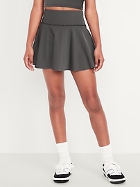 Image number 3 showing, High-Waisted PowerSoft Ribbed Skort for Girls