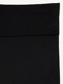 Image number 5 showing, Fitted High-Waisted 7/8-Length Seamless Performance Leggings for Girls