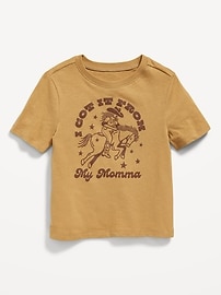 Image number 1 showing, Short-Sleeve Graphic T-Shirt for Toddler Girls