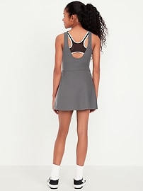 Image number 2 showing, PowerSoft Sleeveless Ribbed Athletic Dress for Girls