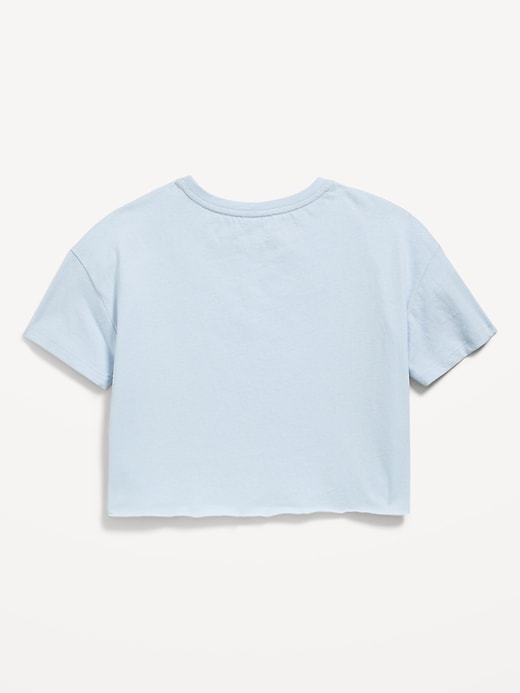 Image number 3 showing, Dolly Parton™ Oversized Cropped Graphic T-Shirt for Girls