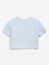 Image number 3 showing, Dolly Parton™ Oversized Cropped Graphic T-Shirt for Girls