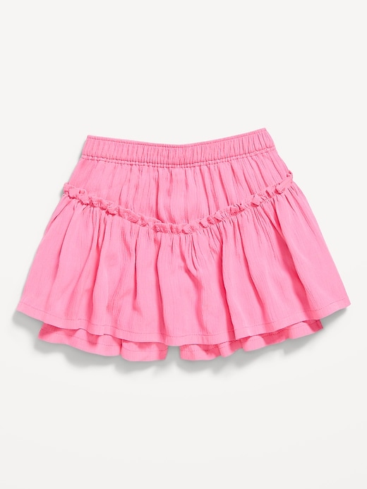 Image number 1 showing, High-Waisted Crinkle Skort for Toddler Girls