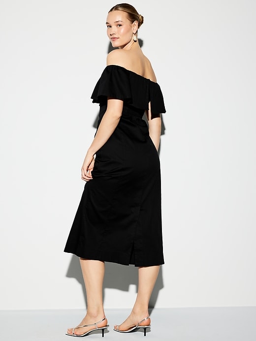 Image number 7 showing, The Occasion by Old Navy Ruffle Midi Dress