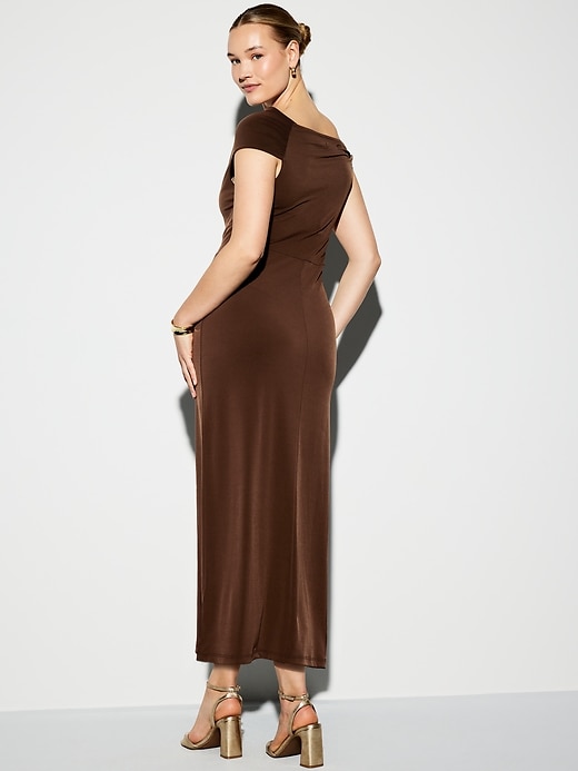 Image number 8 showing, The Occasion by Old Navy One-Shoulder Midi Dress