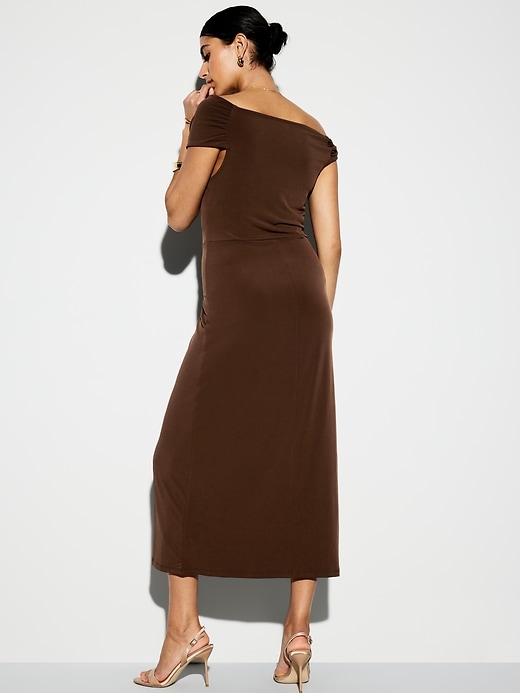 Image number 2 showing, The Occasion by Old Navy One-Shoulder Midi Dress