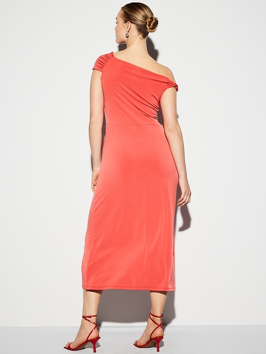 Image number 8 showing, The Occasion by Old Navy One-Shoulder Midi Dress