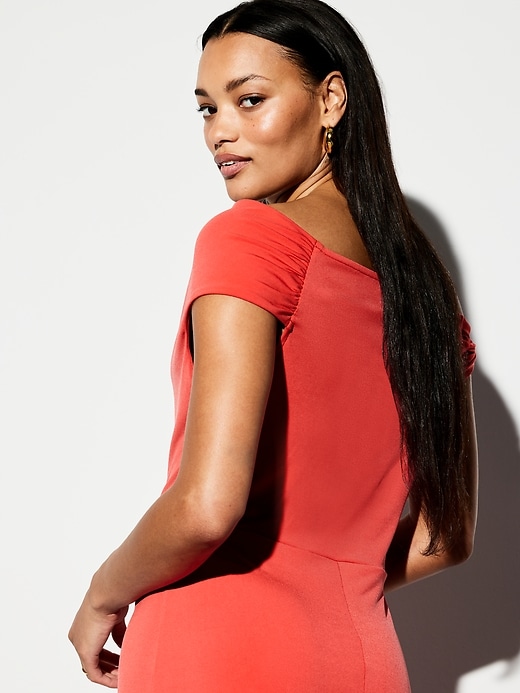 Image number 5 showing, The Occasion by Old Navy One-Shoulder Midi Dress