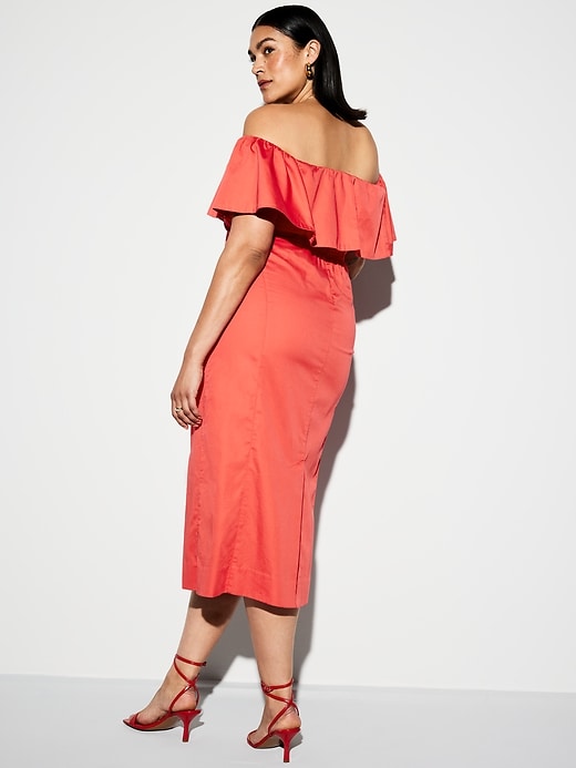 Image number 9 showing, The Occasion by Old Navy Ruffle Midi Dress