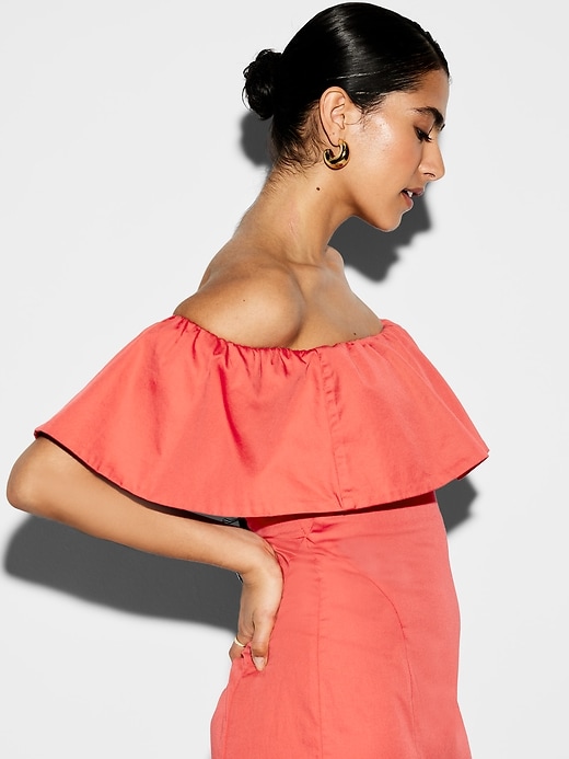 Image number 5 showing, The Occasion by Old Navy Ruffle Midi Dress