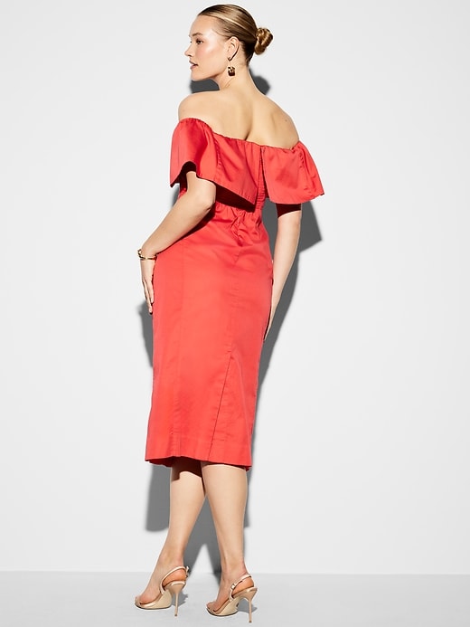 Image number 8 showing, The Occasion by Old Navy Ruffle Midi Dress