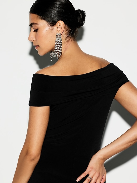 Image number 6 showing, The Occasion by Old Navy Off-Shoulder Maxi Dress