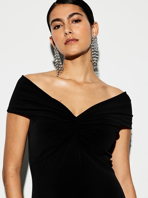Image number 5 showing, The Occasion by Old Navy Off-Shoulder Maxi Dress