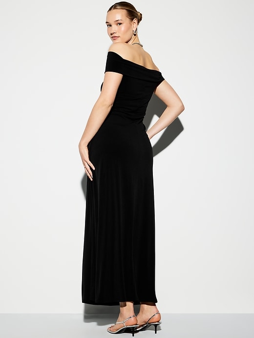 Image number 8 showing, The Occasion by Old Navy Off-Shoulder Maxi Dress