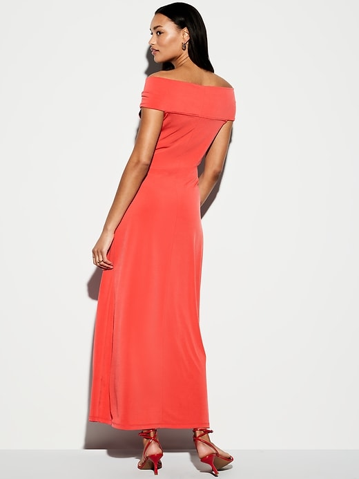 Image number 2 showing, The Occasion by Old Navy Off-Shoulder Maxi Dress
